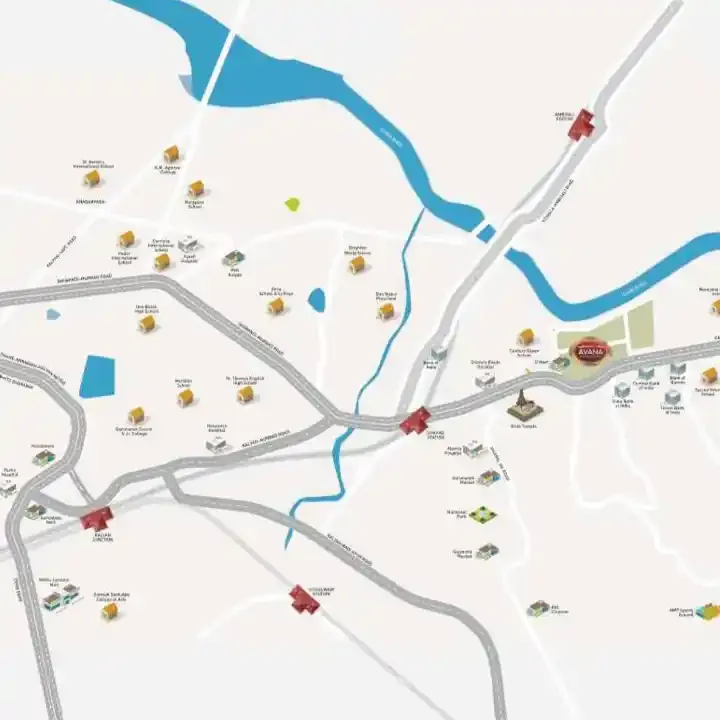 Regency Avana location map, Kalyan